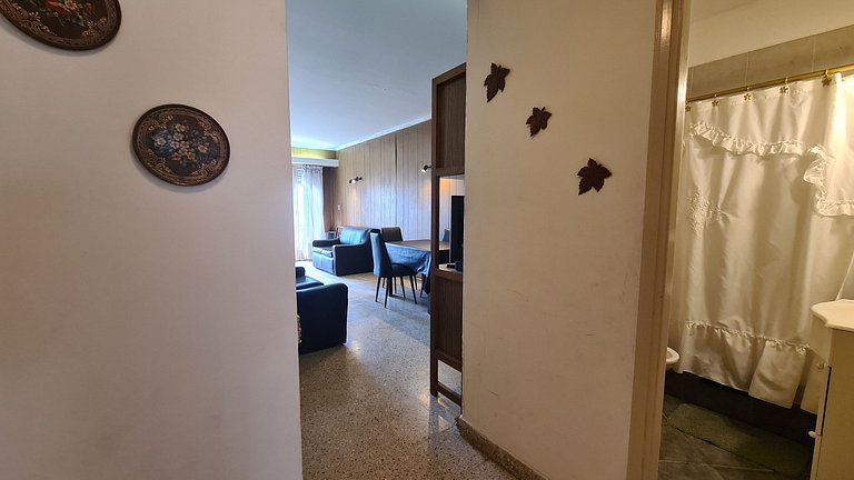 Departamento dos ambientes con vista al mar